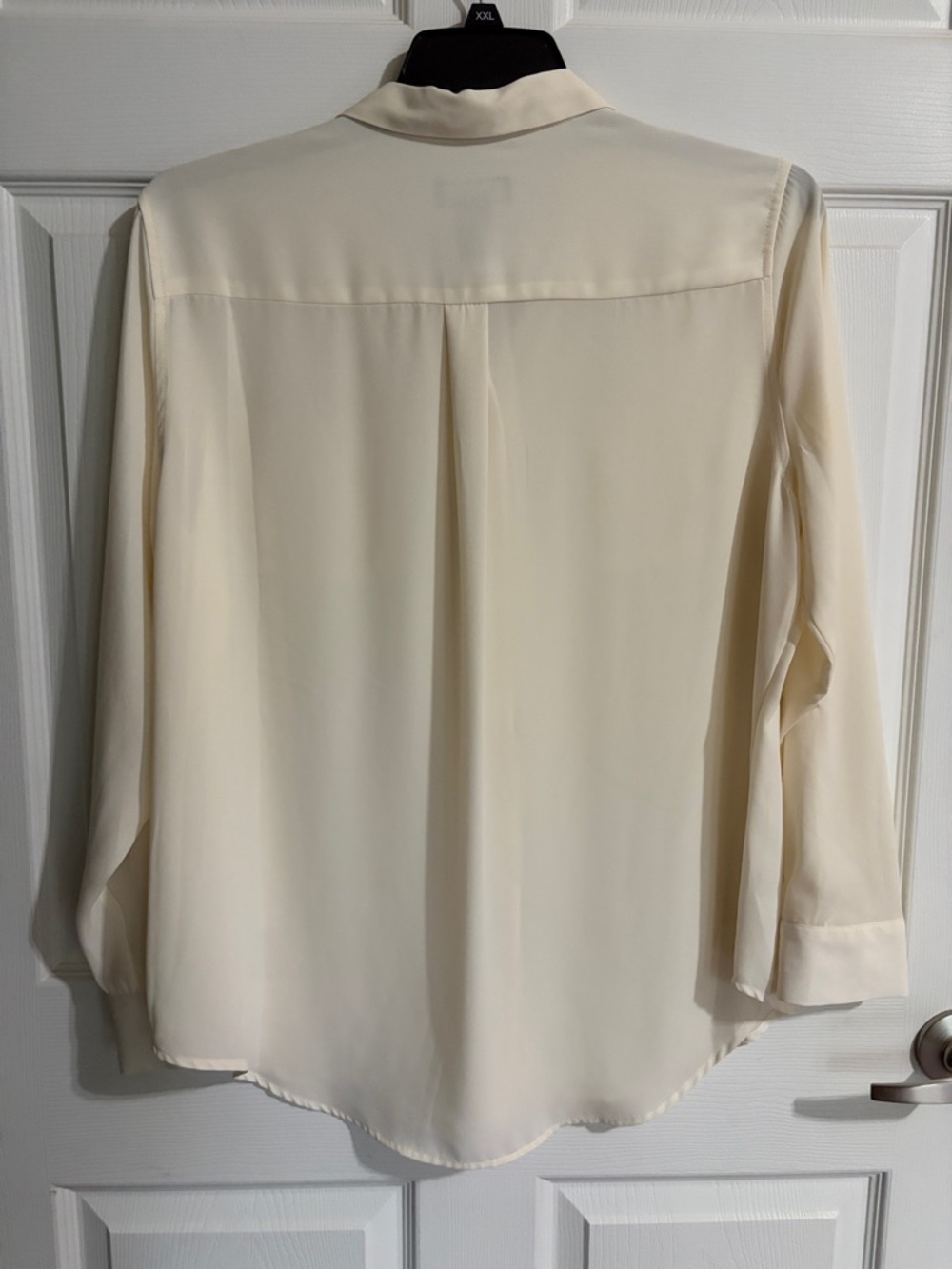 Investments Cream Beaded Collar Button-Down Blouse - Picture 5 of 9